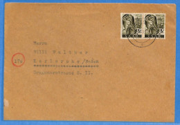 Saar - 1947 - Lettre De Homburg - G31848 - Briefe U. Dokumente