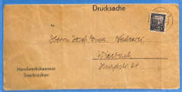 Saar - 1950 - Lettre De Saarbrücken - G31840 - Brieven En Documenten