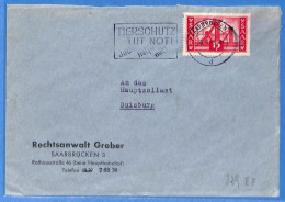 Saar - 1956 - Lettre De Saarbrücken - G31821 - Briefe U. Dokumente