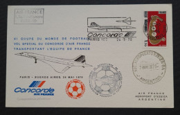 Concorde,  XI Coupe Du Monde De Football.  Le 24/5/1978. - Concorde