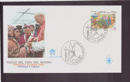 Vatican, FDC, Enveloppe Du 27 Octobre 1987 " Voyage Dans Le Monde Du Pape Jean-Paul II " Venezuela, Equateur, Pérou... - FDC