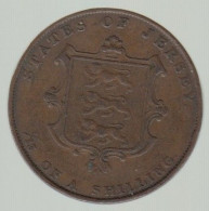 Jersey 1851 Coin Queen Victoria Thirteenth Of A Shilling Condition  Fine - Jersey