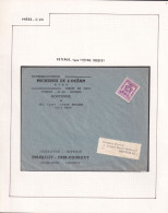 DDFF 919 -- Collection Petit Sceau De L' Etat - PREO 20 C 1950/51 Sur Imprimé Des Pecheries De L'Océan à OOSTENDE à BXL - Typo Precancels 1936-51 (Small Seal Of The State)
