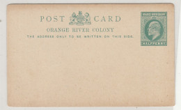 Orange River Colony Old KEVII Postal Stationery Postcard Not Posted B240401 - Oranje-Freistaat (1868-1909)