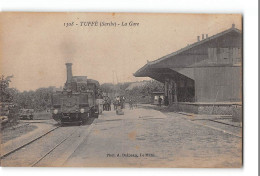 CPA 72 Tuffé La Gare Et Le Train Tramway - Tuffe