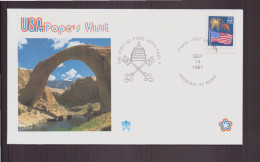 Etats-Unis, Enveloppe Avec Cachet Commémoratif " Visite Du Pape Jean-Paul II " Phoenix, 14 Septembre 1987 - Schmuck-FDC