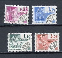 FRANCE -  PRÉOBLITÉRÉ MONUMENTS - N° Yvert  170/173 ** - 1964-1988