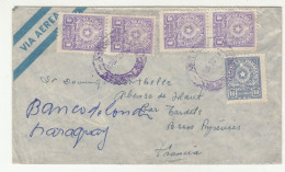 Paraguay  Old Air Mail Letter Cover Posted To France B240401 - Paraguay