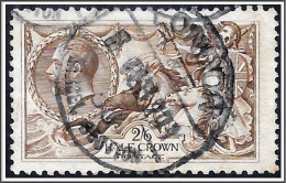 KGV SG414 2s6d Chocolate-brown Bradbury Seahorse Used Hrd2a - Used Stamps