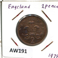 2 NEW PENCE 1975 UK GREAT BRITAIN Coin #AW191.U.A - 2 Pence & 2 New Pence