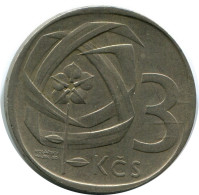 3 KORUN 1966 CHECOSLOVAQUIA CZECHOESLOVAQUIA SLOVAKIA Moneda #AR229.E.A - Cecoslovacchia