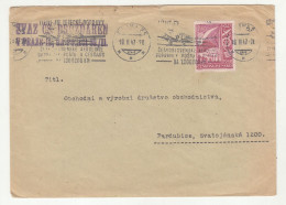 Czechoslovakia Letter Cover Posted 1947 - Airplane Slogan Postmark B240401 - Covers & Documents