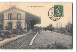 Delcampe - CPA 72 Bouloire La Gare Et Le Train Tramway - Bouloire