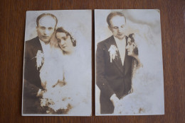 Doua Fotografii Adolph A. Chevallier Miri Wedding Photo 1931 - Otros & Sin Clasificación