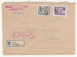 Yugoslavia Letter Cover Posted Registrered 1951 Senta B240401 - Storia Postale