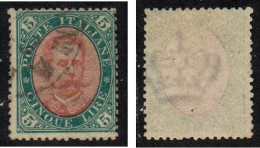 Regno 1889 - Effigie Umberto I 5 Lire - Usato - Used