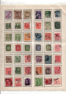 LOT DIVERS TIMBRES SUR PAGE - Lots & Kiloware (mixtures) - Max. 999 Stamps