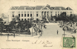 Curacao, W.I., WILLEMSTAD, Casa Municipal (1904) Penso & Delvalle Postcard - Curaçao