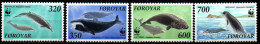 Färöer 1990 - Mi.Nr. 203 - 206 - Postfrisch MNH - Tiere Animals Wale Whales - Wale