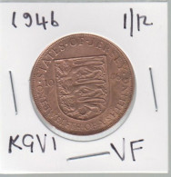 Jersey 1946 Coin King George V1 One Twelfth Of A Shilling Condition Very Fine - Jersey
