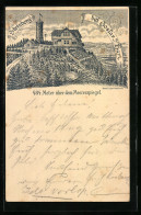 Lithographie Ganzsache PP9F383: Goslar A. Harz, Gasthaus Und Aussichtsturm Auf Dem Steinberg  - Cartes Postales