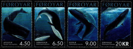 Färöer 2001 - Mi.Nr. 408 - 411 - Postfrisch MNH - Tiere Animals Wale Whales - Wale