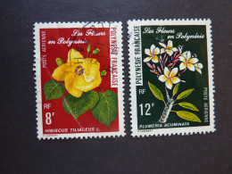 POLYNESIE FRANCAISE, Poste Aérienne, Année 1977, YT N° 126 Et 127 Oblitérés. Fleurs En Polynésie. - Gebraucht