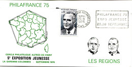 Thème Général De Gaulle - Les Régions De Gaulle Pompidou 1975 - R 6606 - De Gaulle (General)