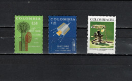 Colombia 1968/1976 Space, TELECOM, Telephone Centenary 3 Stamps MNH - Zuid-Amerika