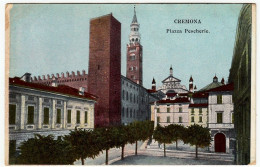 CREMONA - PIAZZA PESCHERIE - Primi '900 - Vedi Retro - Formato Piccolo - Cremona