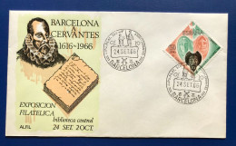 Spain España 1966, BARCELONA A CERVANTES 1616 - 1966, MATASELLOS ESPECIAL - Ungebraucht