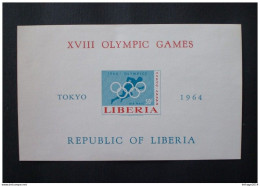 STAMPS LIBERIA 1964 Airmail Olympic Games Tokyo 1964 Japan MNH IMPERF !!! - Liberia