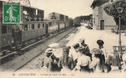 Luc Sur Mer * La Gare De Caen à La Mer * Train Wagons * Ligne Chemin De Fer - Luc Sur Mer