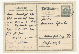 Germany Deutsche Nothilfe Postal Stationery Postcard Posted 1932 - Luftpost Slogan Postmark B240401 - Briefkaarten