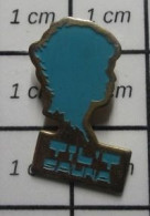 2120 Pin's Pins / Beau Et Rare : MARQUES / TETE DE FEMME BLEUE TIL'T SAUNA - Marques