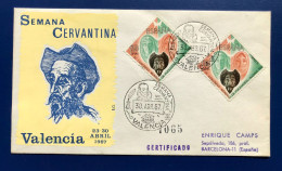 Spain España 1967, SEMANA CERVANTINA VALENCIA, MATASELLOS ESPECIAL - Neufs