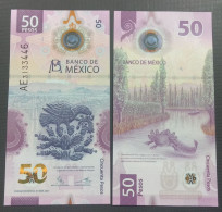 Mexico 50 Pesos 2021 Polymer Issue P-130 UNC "Banknote Of The Year" - Mexico