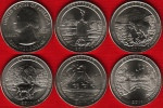 USA Set Of 5 Quarters: "America The Beautiful" 2011 P UNC - 2010-...: National Parks