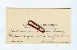 ANS (Liège) - Carte De Visite 1930, Abbé Brisbois Curé Paroisse Saint-Martin Rue Clémenceau Pour Famille Gérardy Warland - Visiting Cards