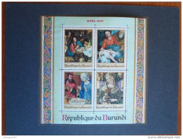 BURUNDI 1967 CHRISTMAS S/S - SPECIMEN From BRUDER ROSENBUM - Unused Stamps