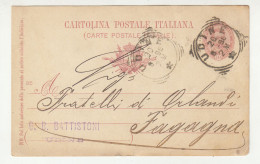 Italy 6 Postal Stationery Postcards Posted 1890's Udine, Cormor, Forgaria B240401 - Entiers Postaux