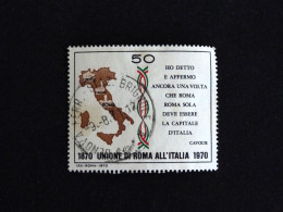 ITALIE ITALIA YT 1053 OBLITERE - CENTENAIRE RATTACHEMENT DE ROME - 1961-70: Oblitérés