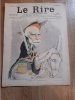Journal Humoristique - Le Rire N° 211 -  Annee 1898 - Dessin De Leandre - Metivet- La Joconde  -m De Saulce De Freycinet - 1850 - 1899