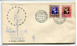 Vaticano FDC Venetia 1953 S. Maria Goretti  Non Viaggiata - FDC
