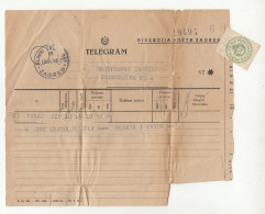 Yugoslavia Telegramm 1948 Zagreb B240401 - Croazia