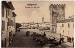 PIZZIGHETTONE - PIAZZA DEL MERCATO - CREMONA - 1910 - Vedi Retro - Formato Piccolo - Cremona