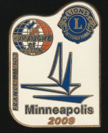 77623-Pin's.Lion's Club.Minneapolis 2009.France DM 1.03.2 Tack - Vereinswesen