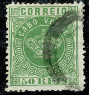 Cabo Verde, 1877, # 6 Dent. 12 1/2, Falta Denteado, Used - Cape Verde