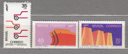 BRAZIL 1972 MNH(**) Industrial Development Auto Ship Ingot Sc 1227-1229 Mi 1321-1323 #34062 - Nuovi