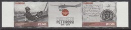2014 Paraguay Pettirossi Aviation Airplane   Complete Set Of 2 + Tab MNH - Paraguay
